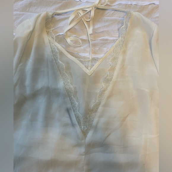 WHITE See through blouse - Picture 2 of 2